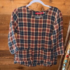 Pyne & Smith Margate Plaid Top